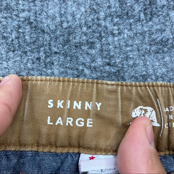 Bullhead Denim | khaki tan Drawstring Skinny Jogger - Size Large - Picture 9 of 11